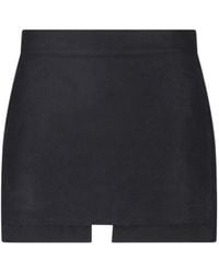 Rick Owens - Fog Cutoff Layered Mini Skirt - Lyst