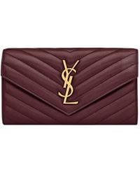 Saint Laurent - Large Flip Wallet - Lyst