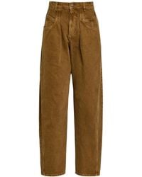 Isabel Marant - Solid Color Barrel-Leg Jeans - Lyst