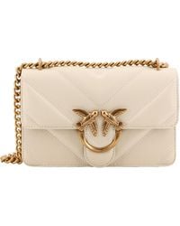 Pinko - Love One Chain Linked Mini Crossbody Bag - Lyst