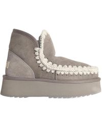 Mou - 50Mm Platform Braided Boots - Lyst