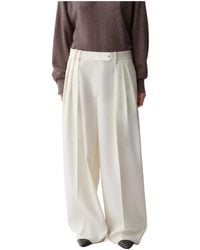 Calvin Klein - Pleated Casual Trousers - Lyst