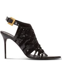 Balmain - Fringed Open-Toe Sandals - Lyst