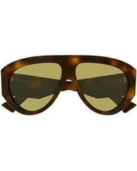Gucci - Eyewear	Pilot Frame Sunglasses - Lyst