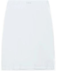 Jil Sander - Logo-Detail Midi Skirt - Lyst