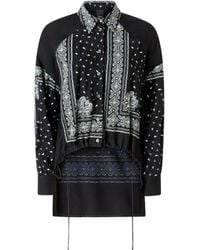 Pinko - Pattern-Printed Button-Up Shirt - Lyst