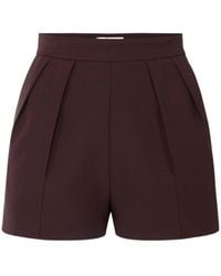 Elisabetta Franchi - High-Waist Pleated Shorts - Lyst