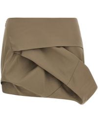 Entire studios - Structured Draped Mini Skirt - Lyst