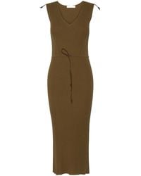 Max Mara - Rib-Knit Cotton And Viscose Yarn Dress - Lyst