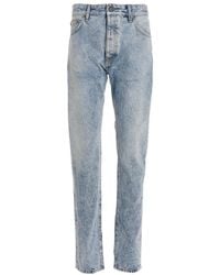 Palm Angels - Logo-Printed High Waist Jeans - Lyst
