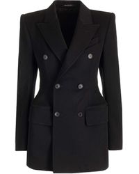 Balenciaga - Hourglass Double-Breasted Jacket - Lyst