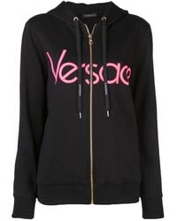 Versace - Logo Printed Casual Jacket - Lyst