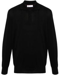 Brunello Cucinelli - Long-Sleeved Knitted Polo Shirt - Lyst