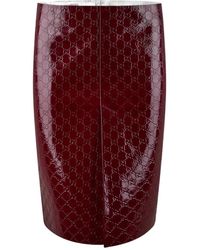 Gucci - Gg Embossed Mid-Length Skirt - Lyst