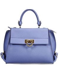 Ferragamo - Logo Details Handbag - Lyst