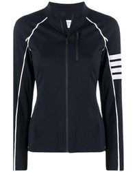Thom Browne - Compression Zip-Up 4-Bar Jacket - Lyst