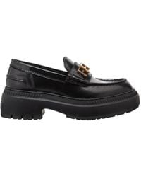Fendi - Logo Plaque Slip-On Loafers - Lyst