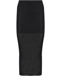 Alberta Ferretti - Ribbed Knitted Skirt - Lyst