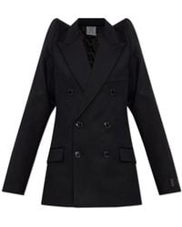 Vetements - Padded-Shoulder Double-Breasted Jacket - Lyst