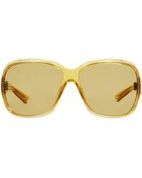 Gucci - Square Frame Sunglasses - Lyst