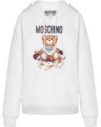Moschino - Sewing Teddy Bear-Print Hoodie - Lyst