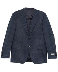 Canali - Striped Suit - Lyst