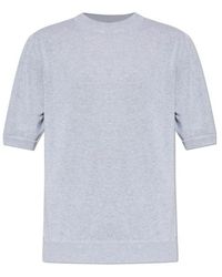 Eleventy - Short-Sleeved Crewneck Knitted Jumper - Lyst