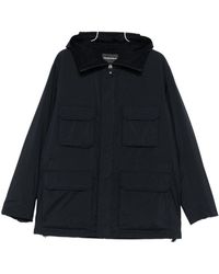 Emporio Armani - Pocket Detailed Hooded Jacket - Lyst