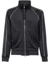 Tom Ford - Piping Zip Through Jersey Jacket - Lyst