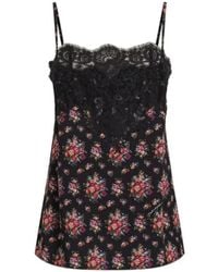 Dolce & Gabbana - Lace Floral Tank Top - Lyst