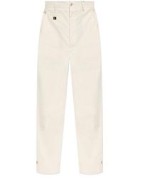 Dolce & Gabbana - Logo Plaque Straight-Leg Trousers - Lyst