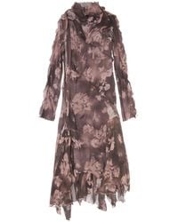 DIESEL - Asymmetric Midi Dress - Lyst