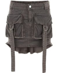 Blumarine - Pocke-Detailed Corduroy Mini Skirt - Lyst
