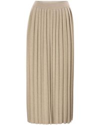 Fabiana Filippi - Long Pleated Skirt - Lyst