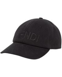 Fendi - Logo Embroidered Baseball Cap - Lyst