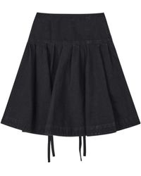 we11done - Tied-Waist A-Line Skirt - Lyst