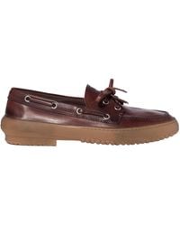 Miu Miu - Leather Deck Shoes - Lyst