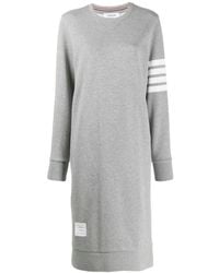 Thom Browne - 4-Bar Sleeve Sweatshirt Dress - Lyst