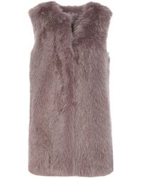 Herno - Faux-Fur Sleeveless Gilet - Lyst