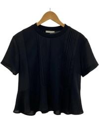 Sacai - Pleated Panel Peplum Top - Lyst