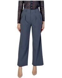 Calvin Klein - Tailored Wide-Leg Trousers - Lyst