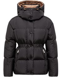 Moncler - Agneux Square-Quilted Hooded Short Down Jacket - Lyst