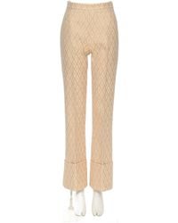 Valentino - Toute La V Lurex Jacquard Trousers - Lyst