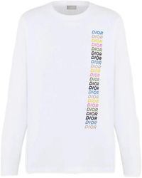 Dior - Crew Neck Long-Sleeved T-Shirt - Lyst