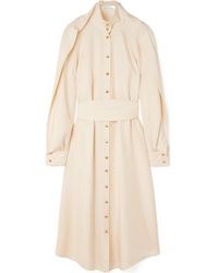 Zimmermann - Luna Obi Ruffled Shirt Dress - Lyst
