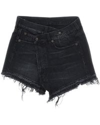 R13 - Cross-Designed Denim Shorts - Lyst
