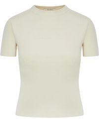 Max Mara - Crewneck Short-Sleeved T-Shirt - Lyst
