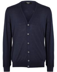 Fendi - V-Neck Cardigan - Lyst