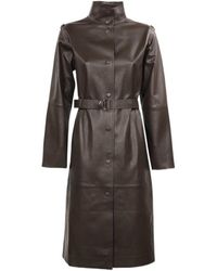Yves Salomon - Dagnello Belted Long Coat - Lyst
