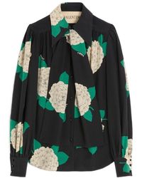 Valentino - Floral Printed Button-Up Shirt - Lyst
